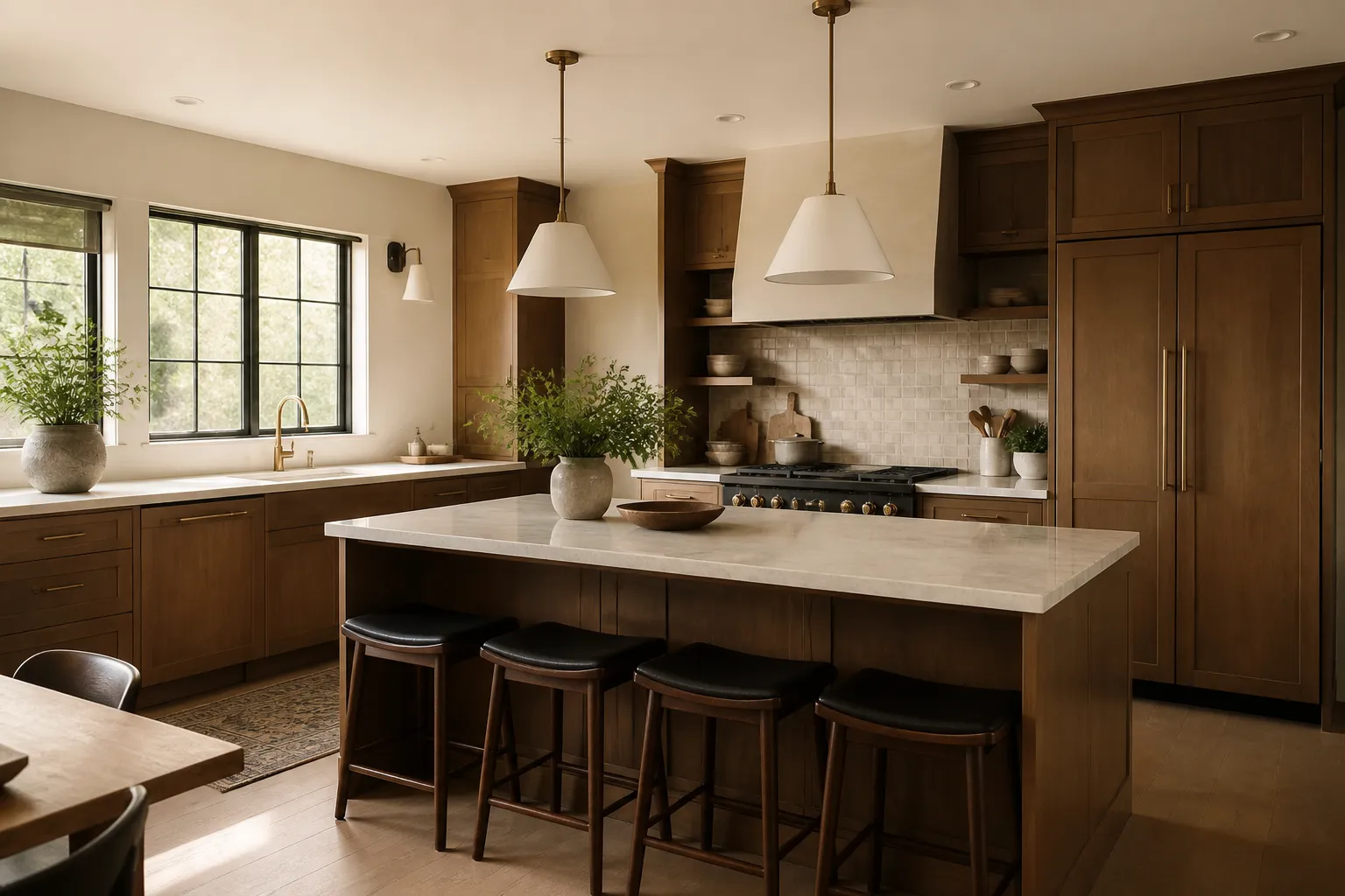 Finished kitchen cabinetry